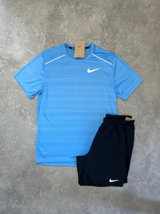 NIKE University Blue Miler Short Set
