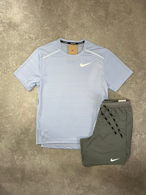 NIKE Cobalt Blue Miler Short Set