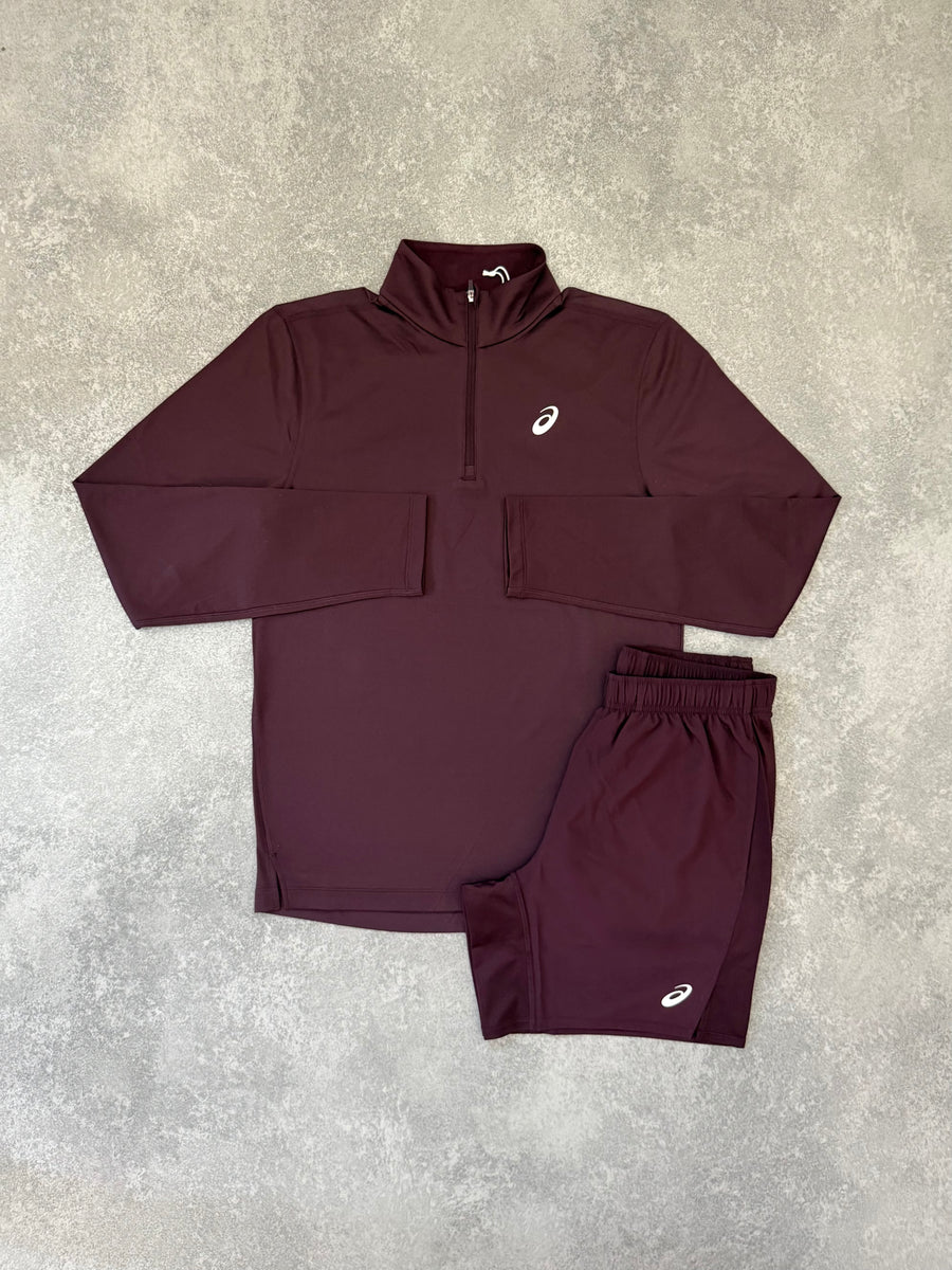 Plum Half Zip Set