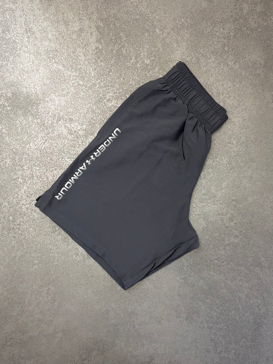 UNDER ARMOUR GREY WORDMARK SHORTS