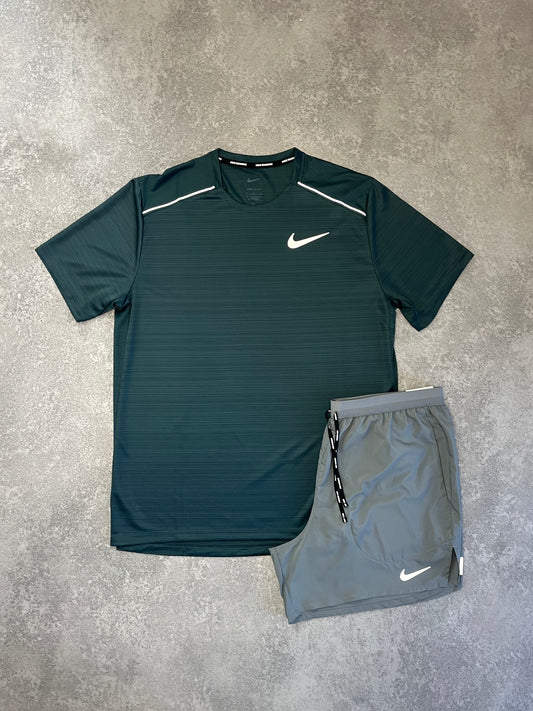 NIKE Jungle Green Miler Set