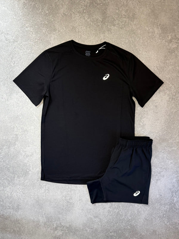 ASICS BLACK SHORT SET