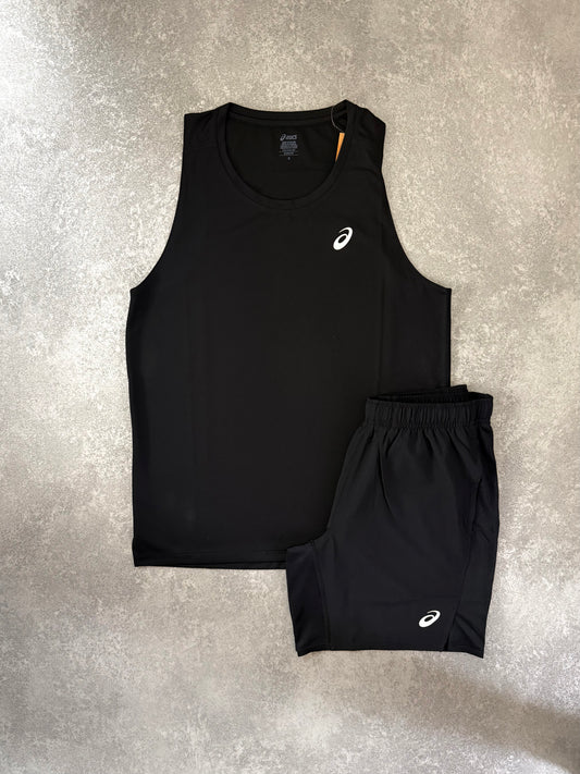 ASICS BLACK VEST SET