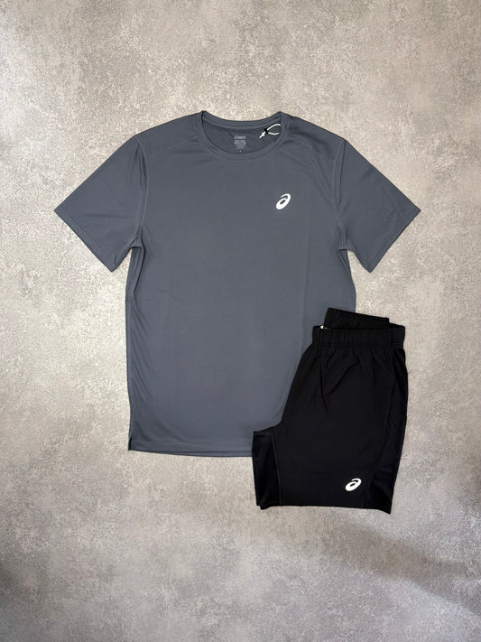 ASICS CARRIER GREY SHORT SET