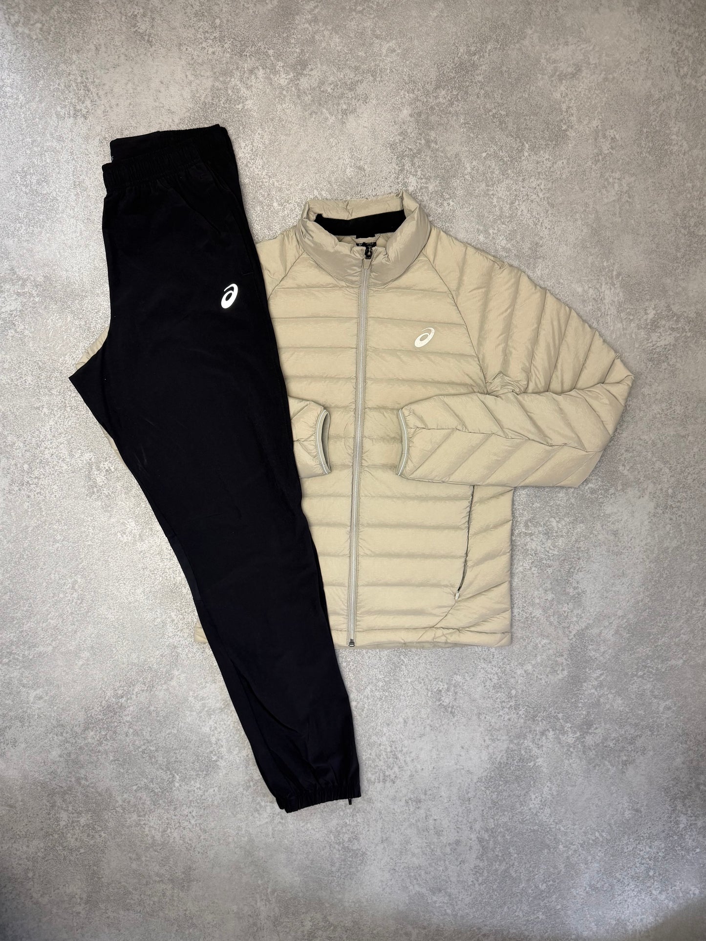 ASICS CREAM PUFFER JACKET SET