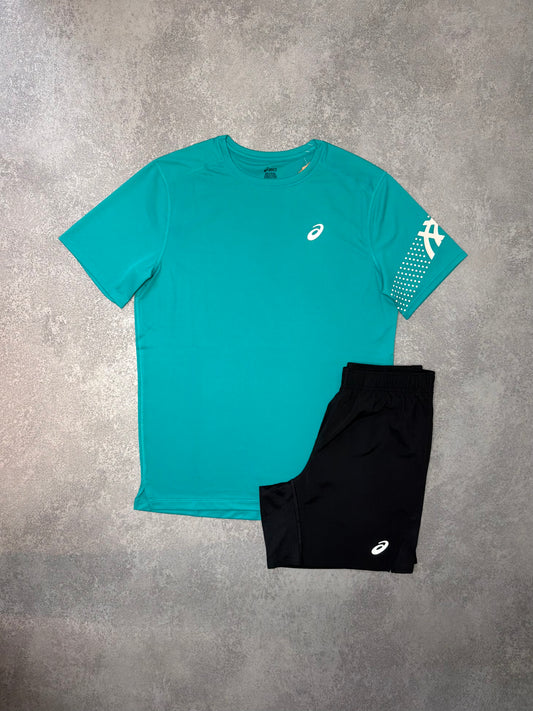 ASICS TEAL ICON SHORT SET