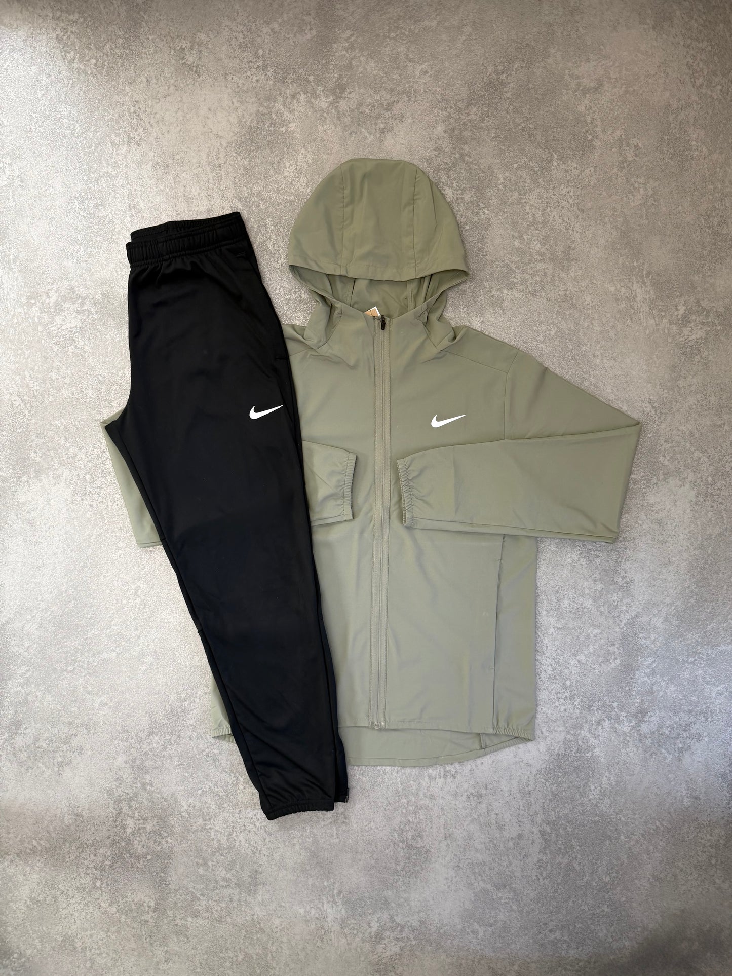 NIKE KHAKI REPEL JACKET SET