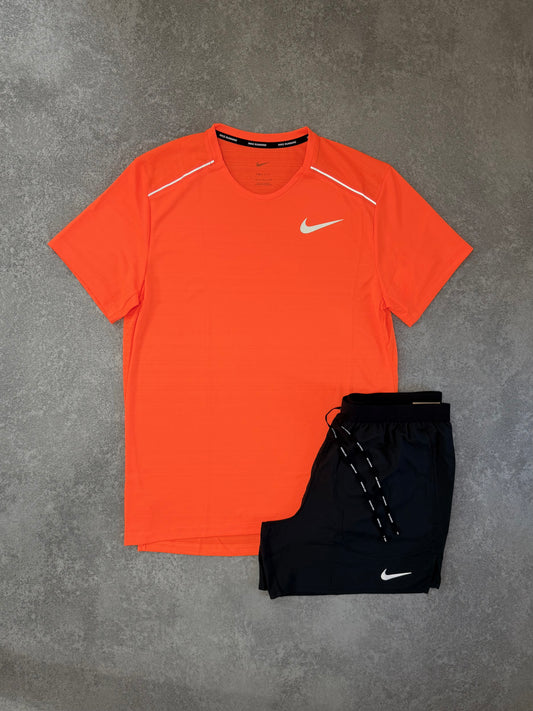 NIKE ORANGE MILER SHORT SET