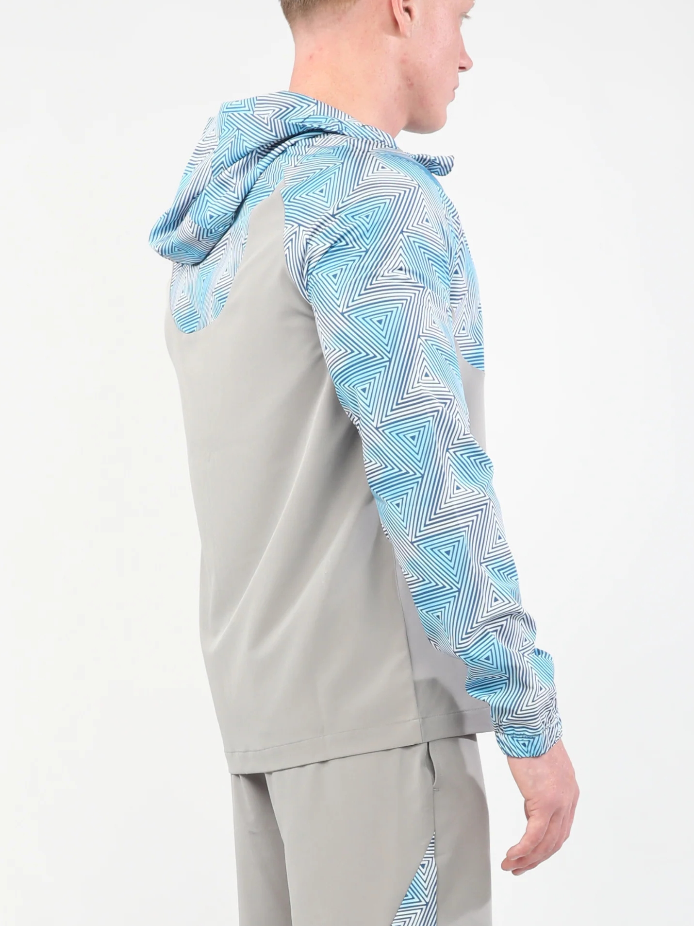 Prism Jacket - Platinum Grey/Blue Short Set