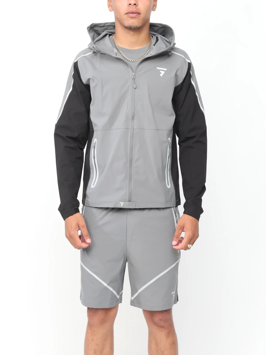 Reflect Jacket - Iron Grey / Black Short Set
