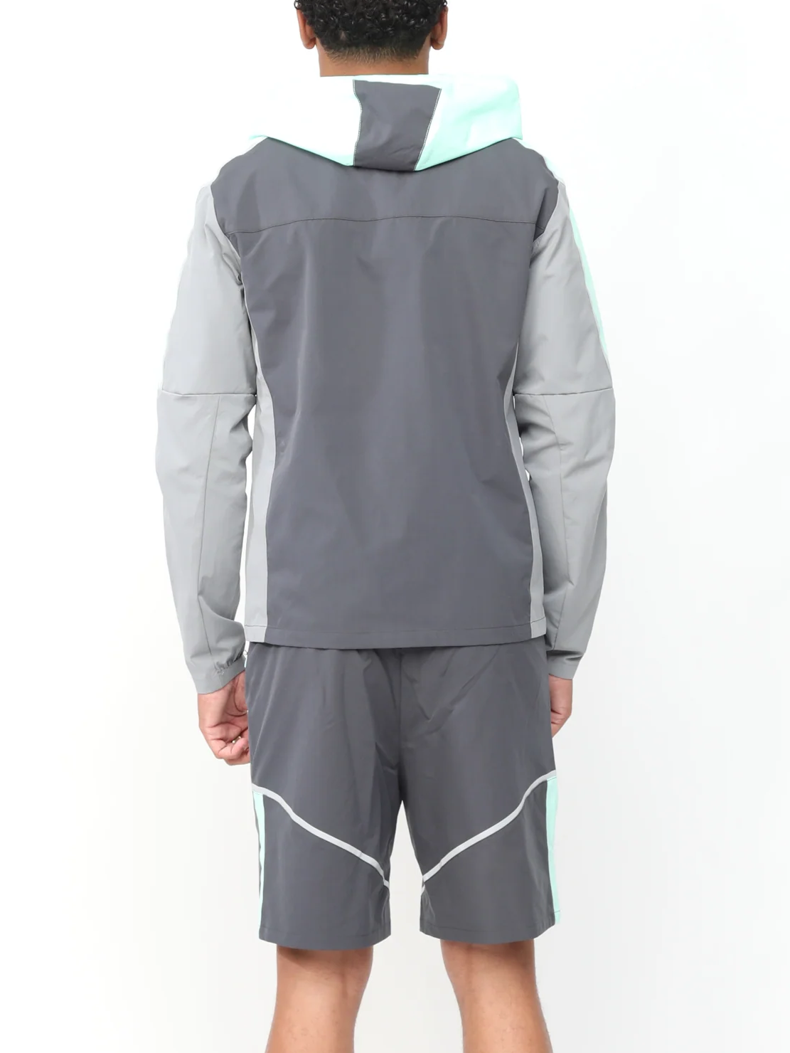 Reflect Jacket - Wolf Grey / Hyper Mint Short Set