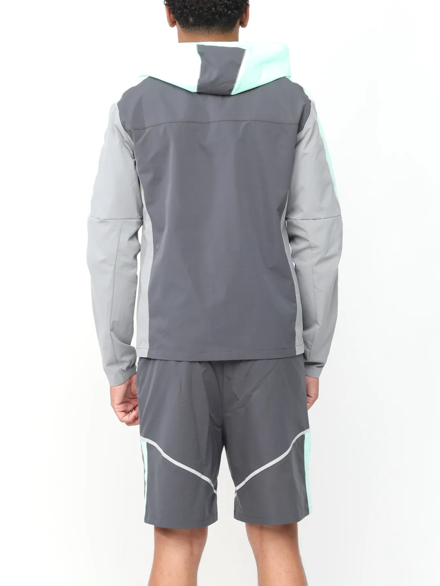 Reflect Jacket - Wolf Grey / Hyper Mint Short Set